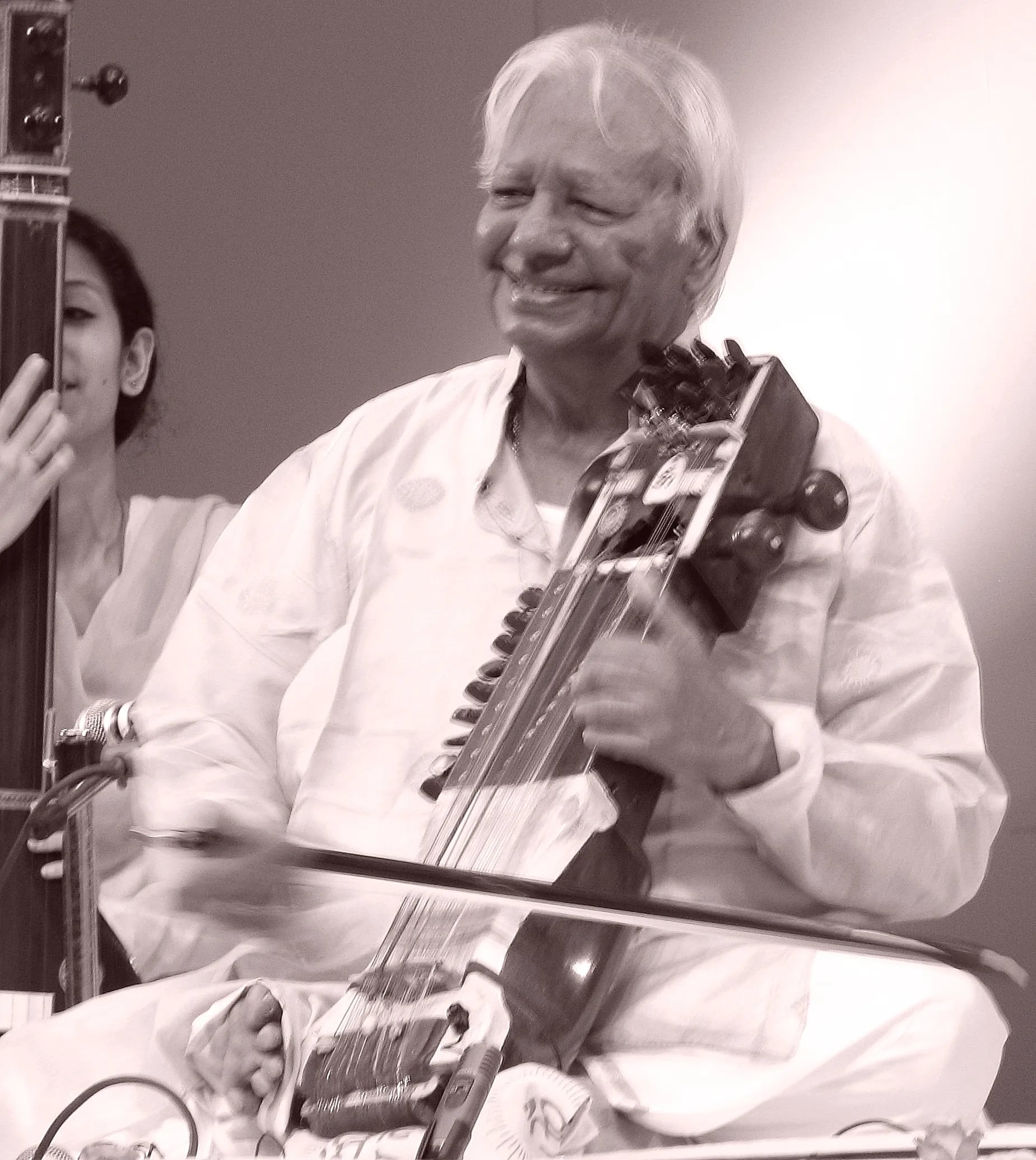 Portrait of Ram Narayan (1927–2024) – memorial page