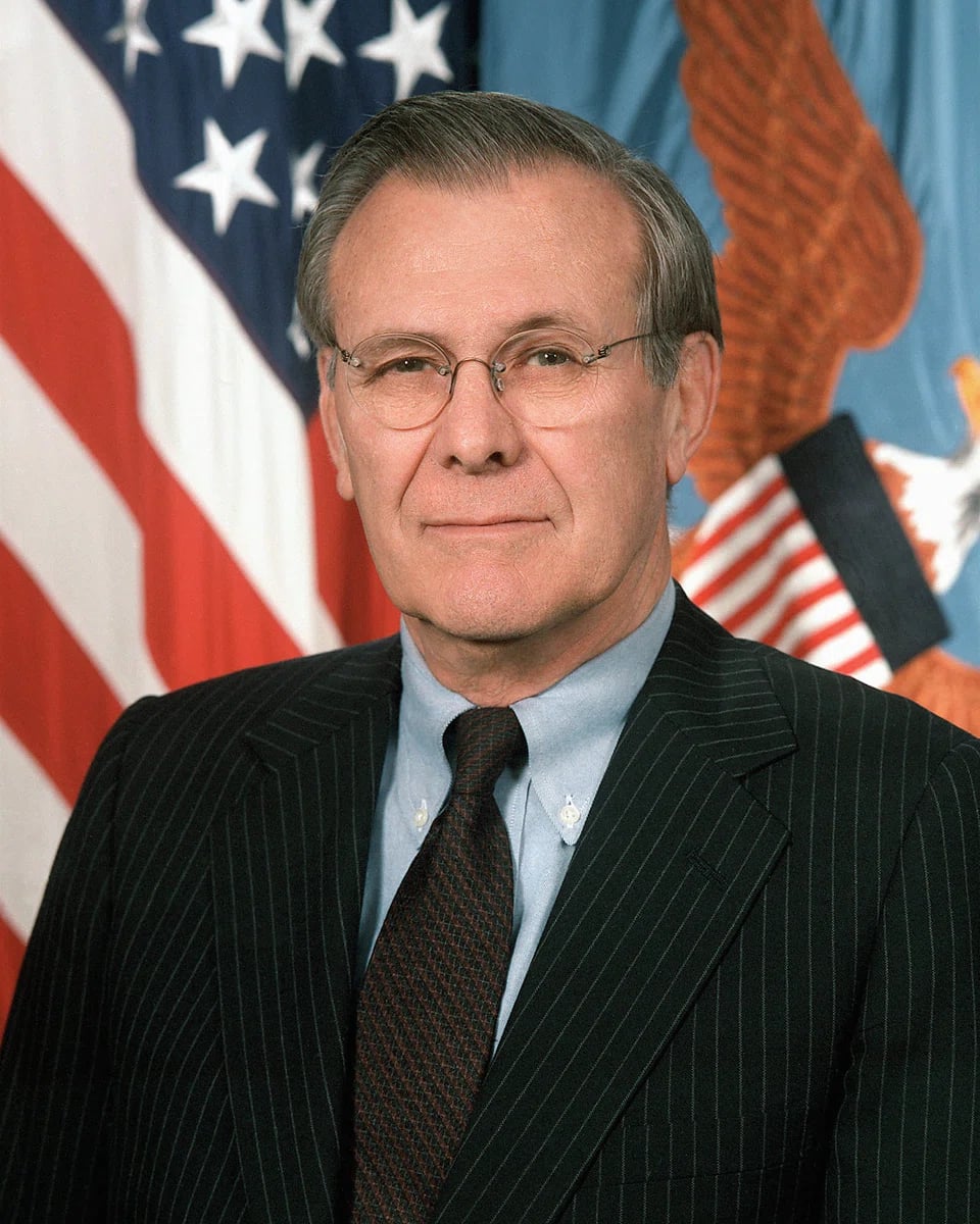Portrait of Donald Rumsfeld (1932–2021) – memorial page