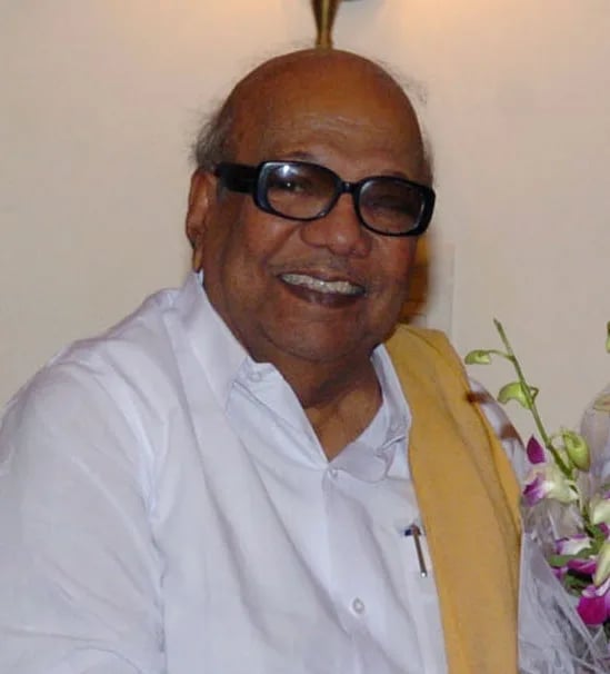 Portrait of M. Karunanidhi (1924–2018) – memorial page