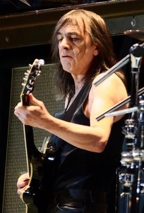 Portrait of Malcolm Young (1953–2017) – memorial page