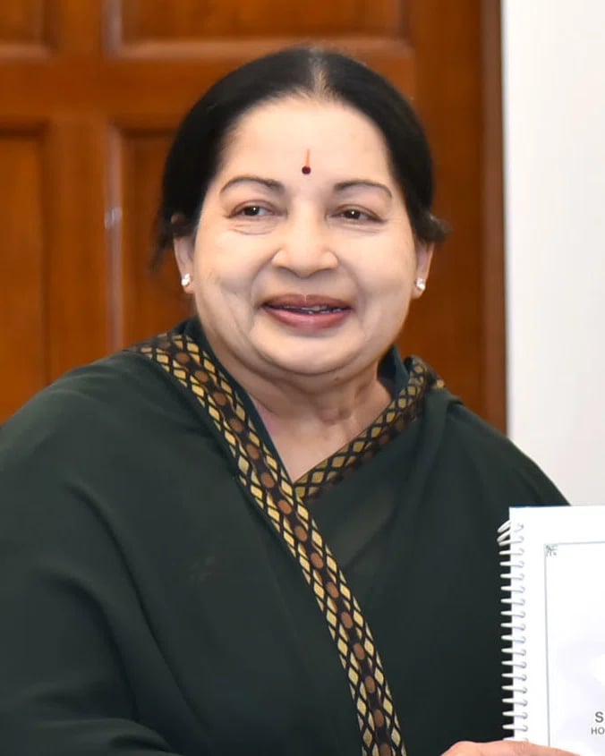 Portrait of J. Jayalalithaa (1948–2016) – memorial page
