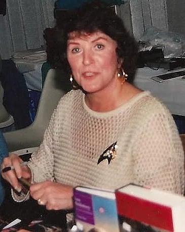Portrait of Majel Barrett (1932–2008) – memorial page
