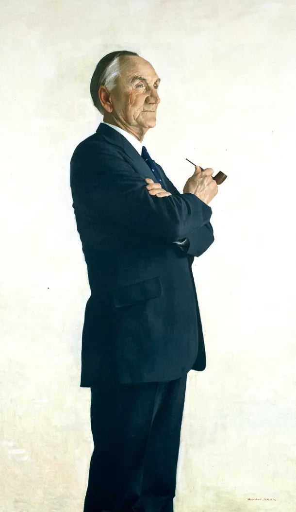 Portrait of Mike Mansfield (1903–2001) – memorial page