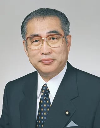 Porträt von Keizō Obuchi (1937–2000) – Gedenkseite