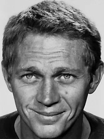 Porträt von Steve McQueen (1930–1980) – Gedenkseite