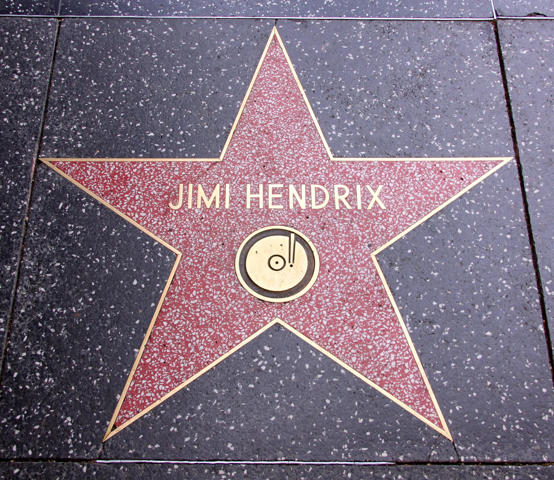 Memorial page of Jimi Hendrix